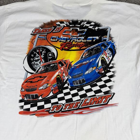 Chevrolet Racing Shirt Mens XL White Monte Carlo NASCAR Graphic Tee GM - Picture 3 of 15